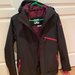 Black, pink, purple DC snowboard/ski jacket